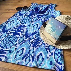 LILLY PULITZER Dev beach dress | blue | small (S)